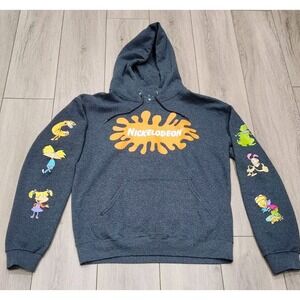 Nickelodeon Hoodie XL‎ Rugrats Catdog Hey Arnold Ren & Stimpy Adult Medium